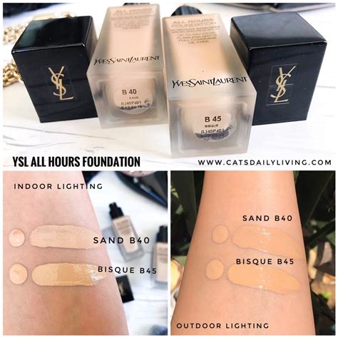 ysl all hours foundation old vs new|ysl all hours concealer 2.5.